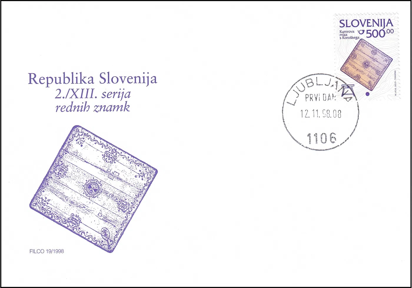 REPUBLIKA SLOVENIJA 2. / XIII. SERIJA REDNIH POŠTNIH ZNAMK 